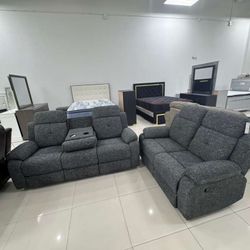 Vendo Juego De Sofá Y Loveseat Reclinable 