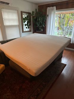 Free king bed and memory foam topper