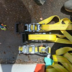 Three ratcheting Tie downs