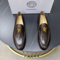 Versace Men’s Leather Shoes With Box 2026 New 