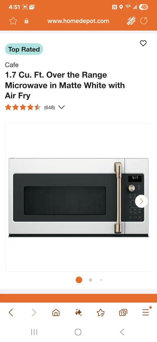 Microwave Over The Range.