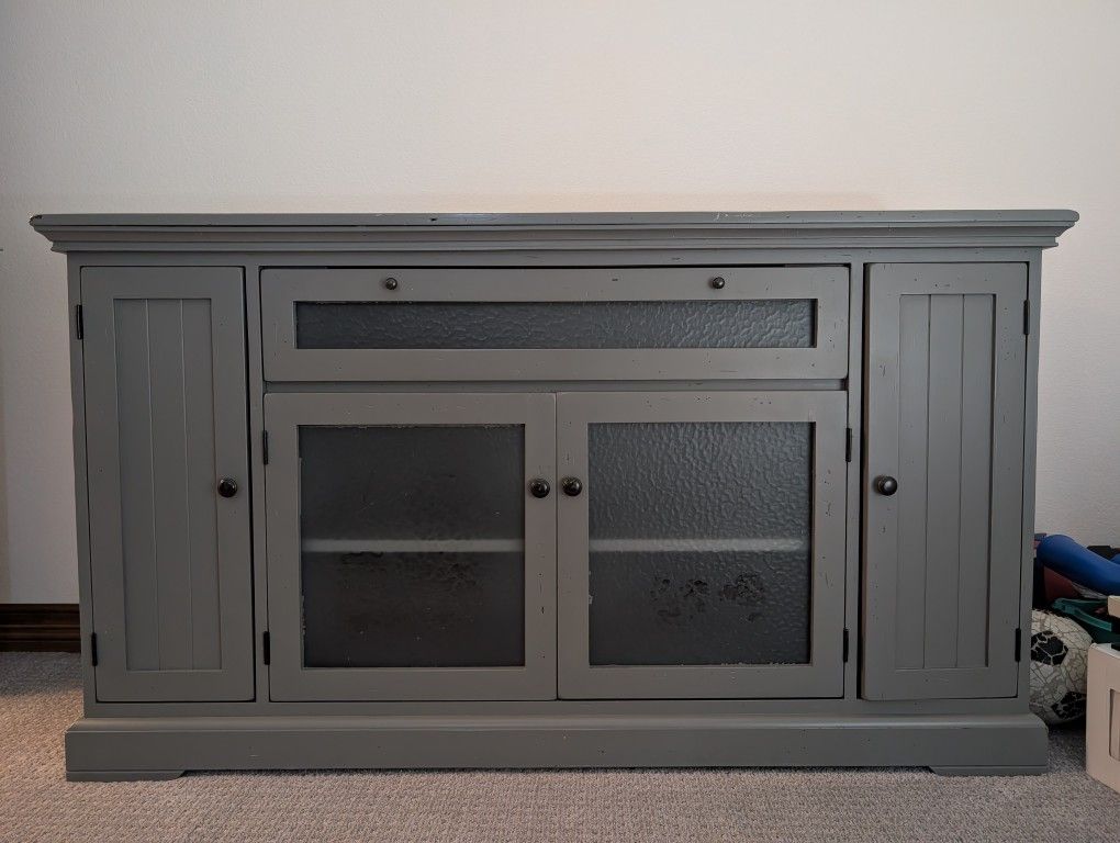 Gray Media Cabinet / Sideboard – Lots of Storage