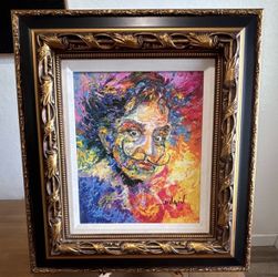 Duaiv Painting (Dali Folie ) Giclee on Canvas Hand Embellished Signed 111/130