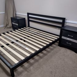 King Bed Set ,Coffee Table And End Tables
