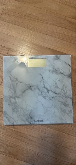 Taylor Glass Bathroom Scale Marble Print