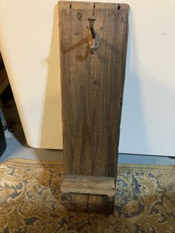 Barn Wood Shelf With Hook