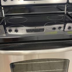 Ge Glass Stove Stainless 