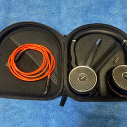 Jabra Evolve 75 Wireless Headset Noise Cancellation HSC040W W/ USB