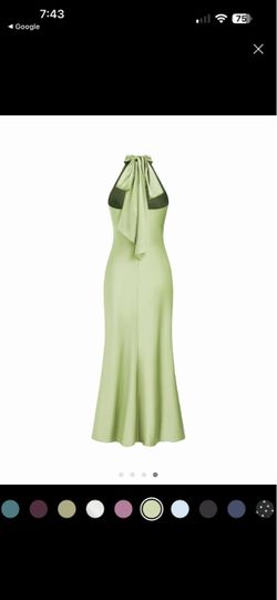 New with Tags,  size Small, Cider green maxi dress with bow
