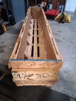 Wooden shipping box