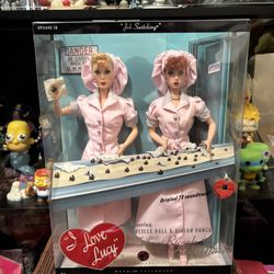 Mattel Barbie Collector I Love Lucy Job Switching Lucy & Ethel Doll