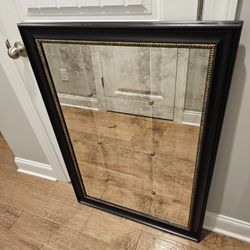 Beautiful Vintage Antique Panel Mirror 41x29x1.5. Can Be Hung Vertical Or Horizontal 