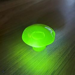 Vintage Viking Glass Large Lime Mushroom 