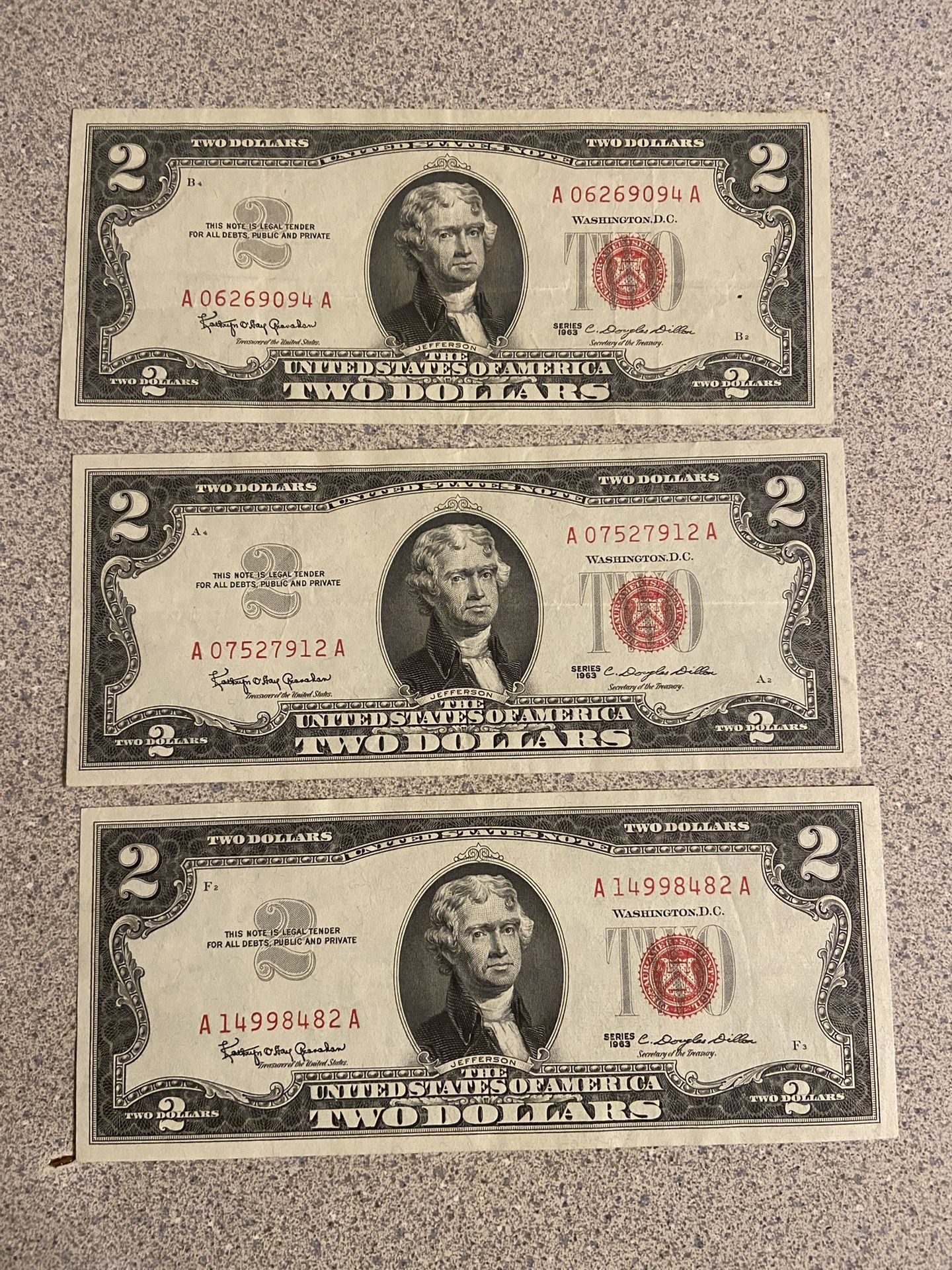 Red Seal Notes Lot Of 3π