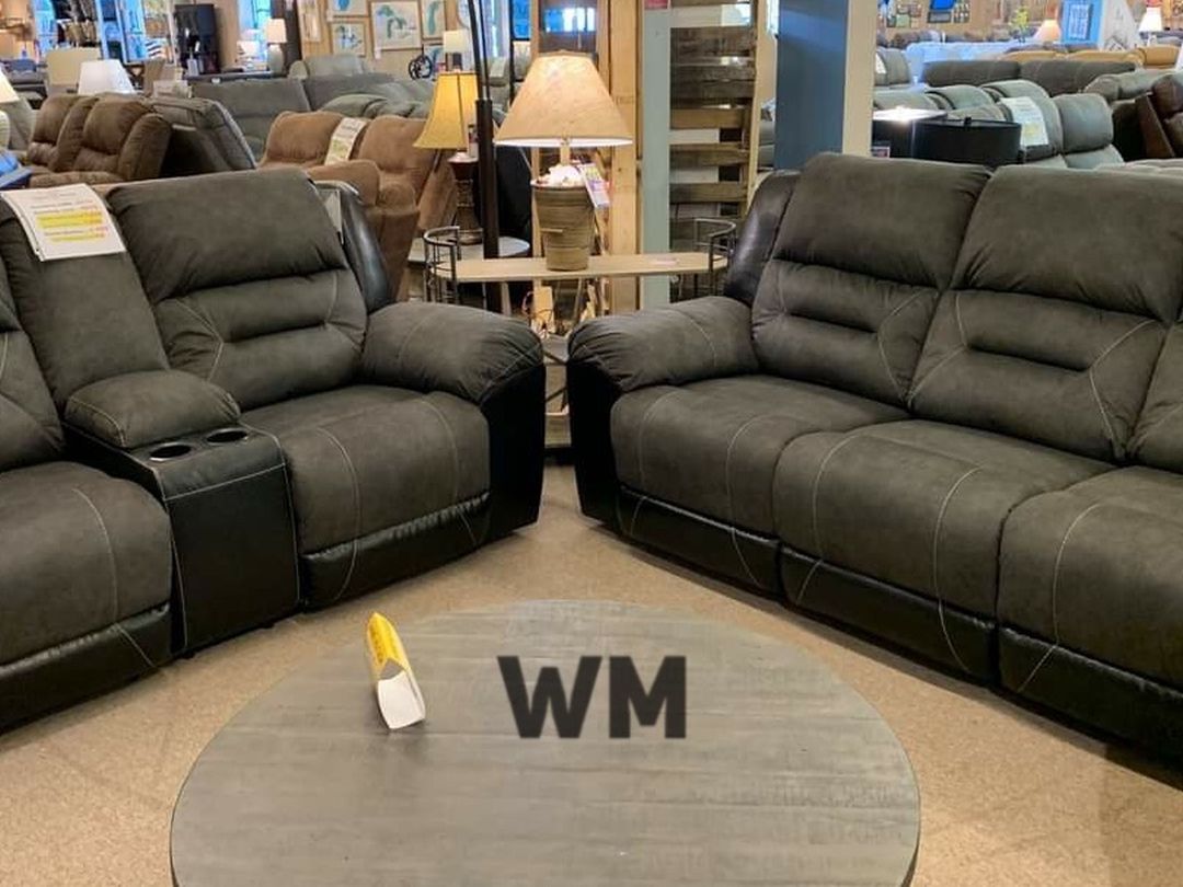 Earhart Sofa Earhart Slate Reclining Loveseat Slate Reclining