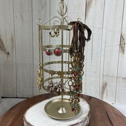 4 Tiers Rotating Jewelry Organizer Earrings 