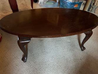 Wood Oval Table