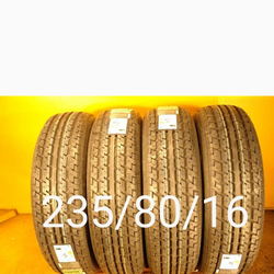 4 New Tires For Sale 235/80/16 ST Trailer We Service Motorcycle Tires