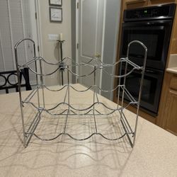 Wine Rack - Adjustable - Holds 9 Bottles 
