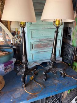 Vintage iron lamps (2)