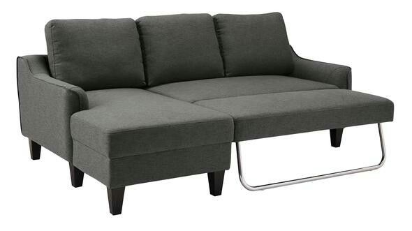 Jarreau Gray Sofa Chaise Sleeper Couch Sofa