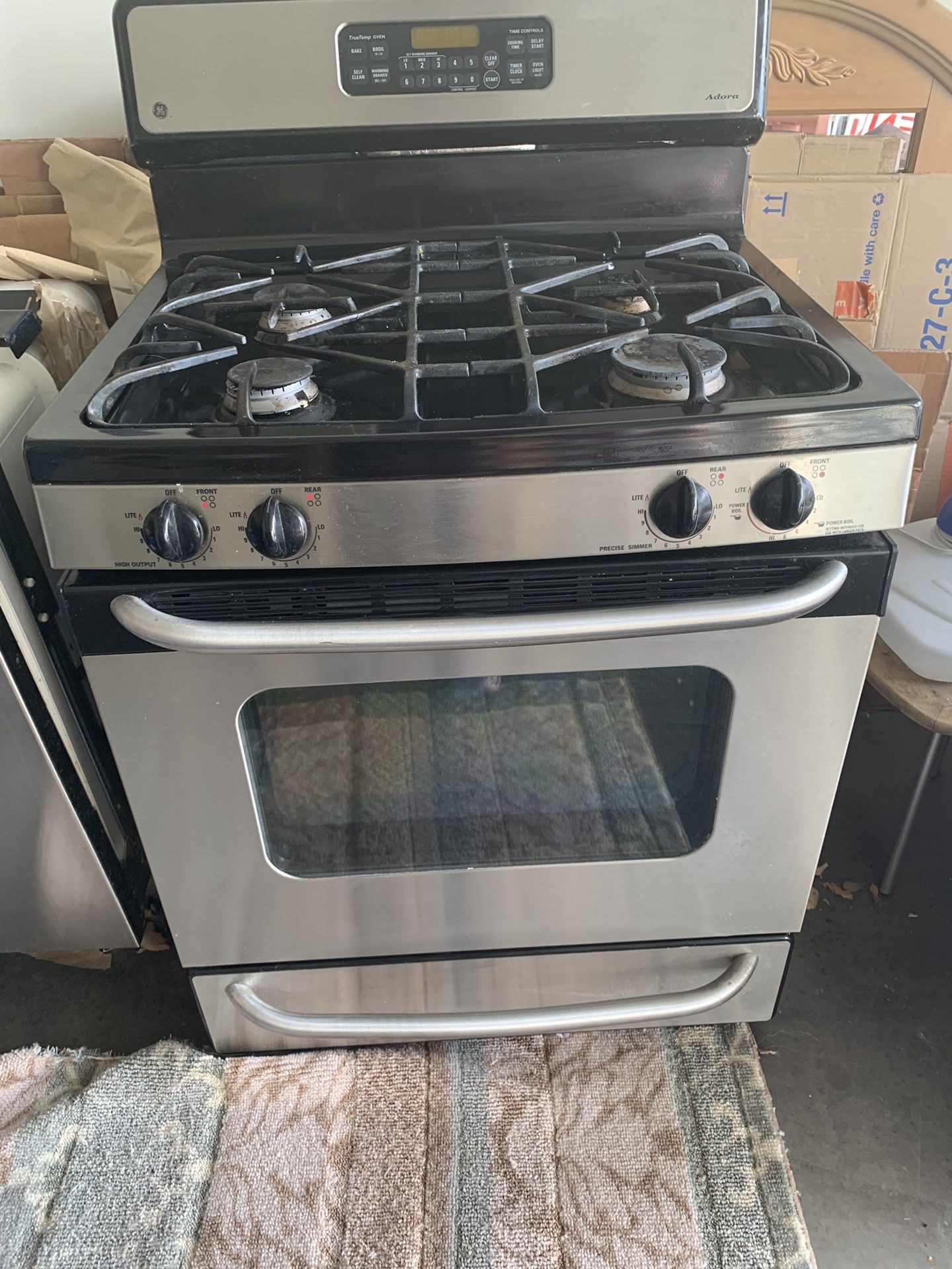 Ready Ti Sell, Will Be In Vegas 8-15.GE Adora stainless Stove, matching GE stainless dishwasher and matching , GE Adora Spacemaker mountable microwave