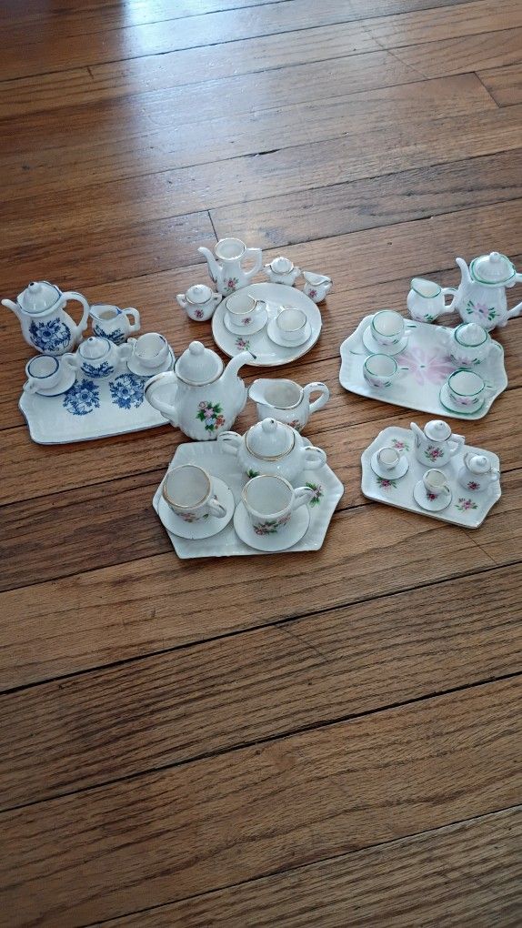 Floral Miniature Tea Sets