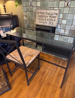IKEA Glass-top Desk