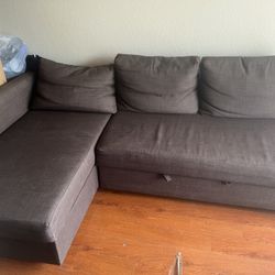 ikea brown couch 