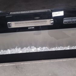 In wall mounting electric fire place