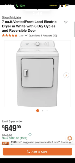 Frigidaire washer and dryer