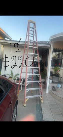 Excellent condition, 12 feet and more sizes available fiberglass ladders