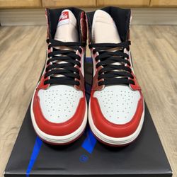 Jordan 1 Retro High OG Spider-Man Across The Spider-Verse Size 10.5M