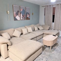 Large 6 Piece Modular Couch