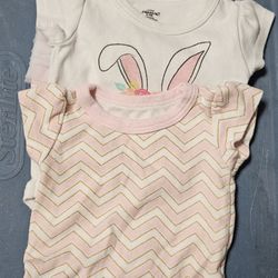 0-3 Month Easter Little Treasures Bodysuit Sets 3 Piece