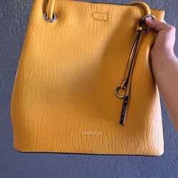 Yellow Calvin Klein purse