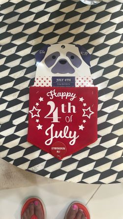 New S/M 4th Of July Bandana Reversible 