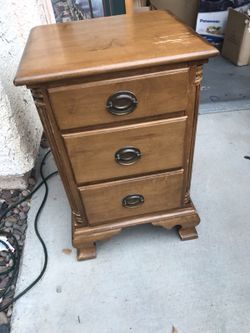 Vintage Solid End Table!