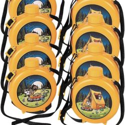 New Fun Express Camp Adventure Canteens for Kids, BPA Free Plastic, Camp Adventure Birthday Party Supplies and Toys, Yellow - Vacation Bible School Su