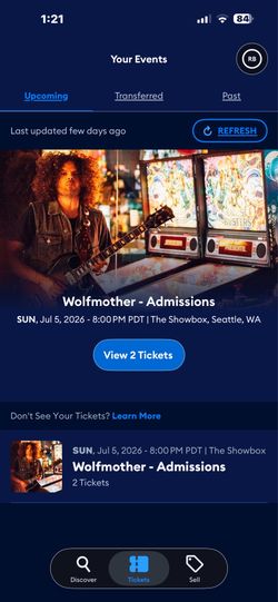 2 Wolfmother tickets