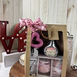 Gift Bag Stemless & Candle Gift Set,Eau De Toile And Plus Anirollz.