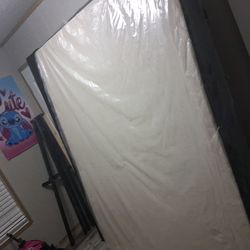 Box spring mattress, headboard