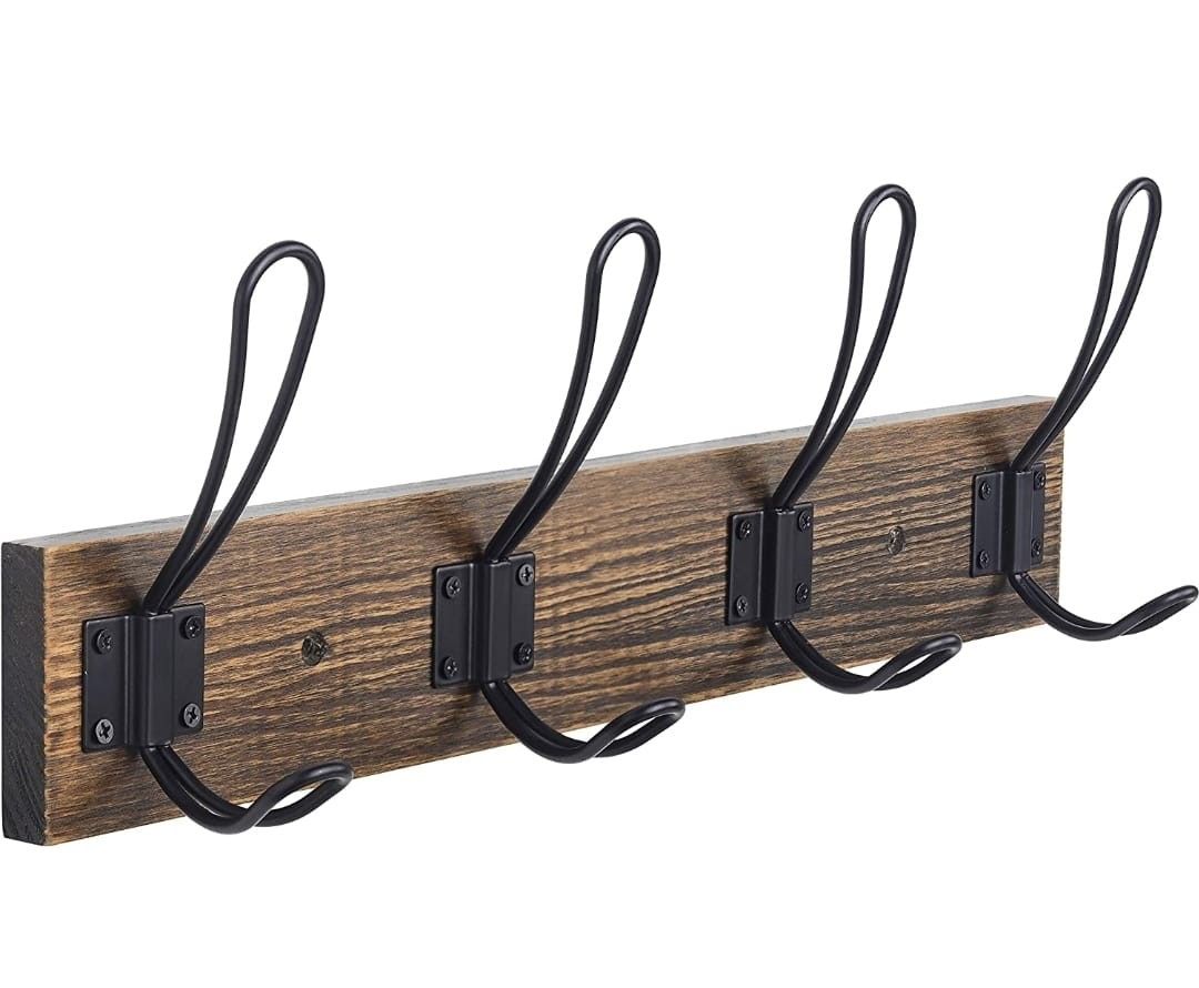 Rustic Coat Rack, Wall Mounted Coat Hook #1082