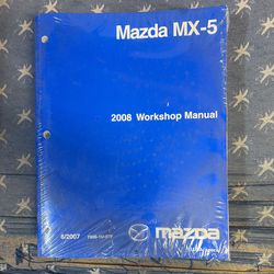 Workshop Manual And Wiring Diagram For 2008 Mazda MX-5