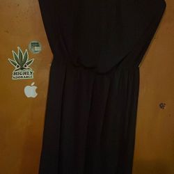 Strapless Black Dress Large