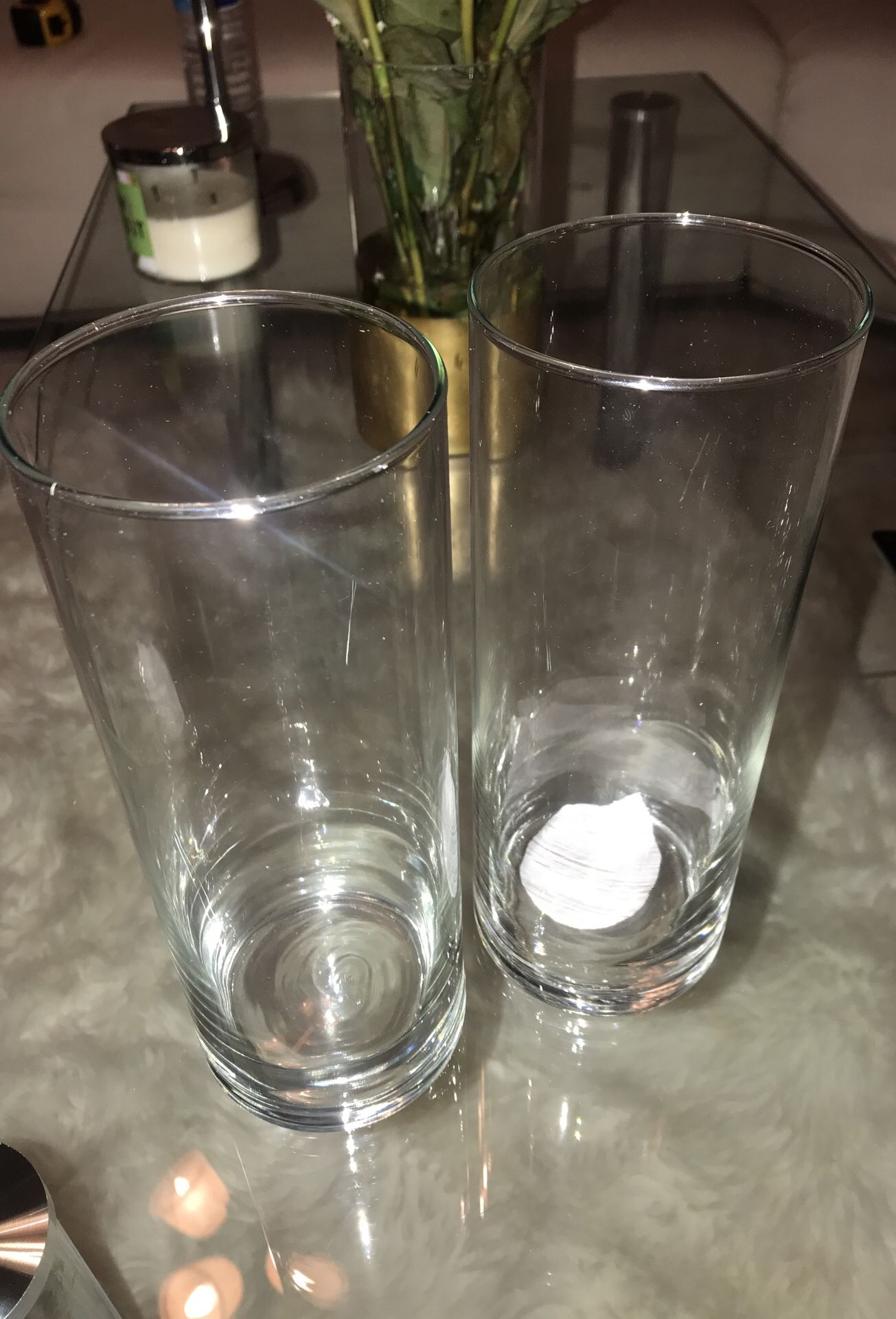 Glass cylinders/ vase