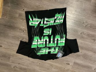 Hellstar black t-shirt with green graphic of a face with spiked sunglasses #hellstar #graphic