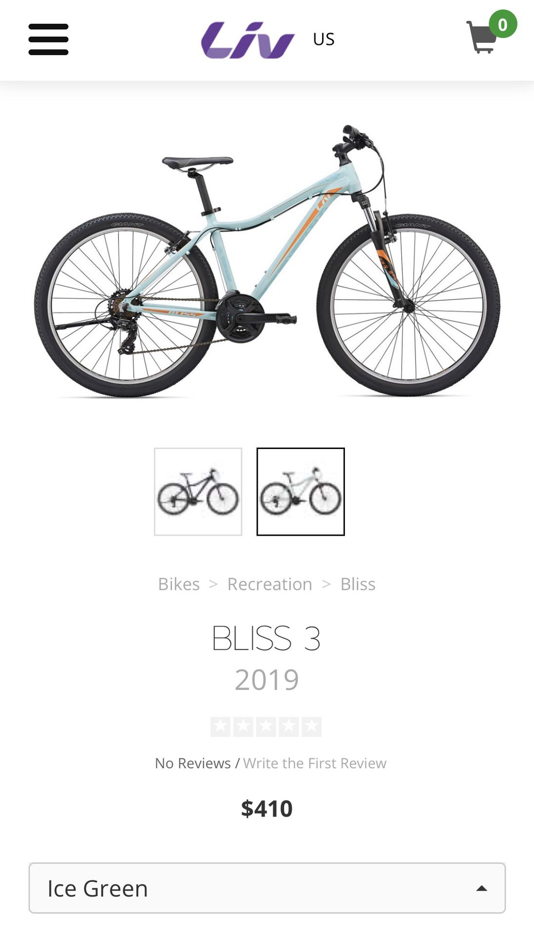 Bike, Giant Liv, Bliss 03