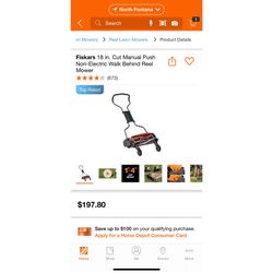 Fiskars Manual Push Reel