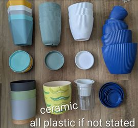 $20 for 23 plant pots or $1 each - NEW or excellent condition + FREE tools/accessories